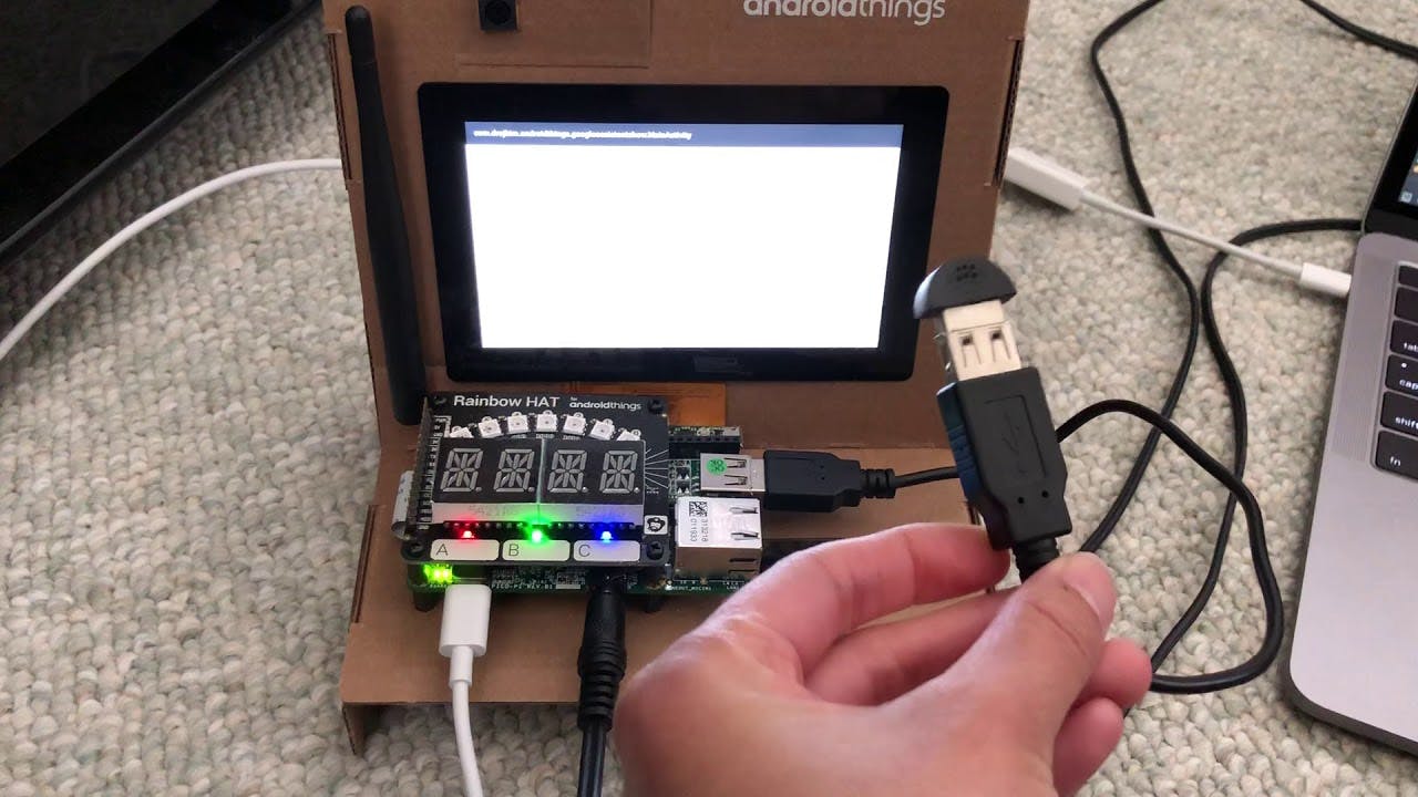 Using the Android Things Kit to create a touch screen interface for Google Assistant